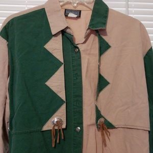 3/$15 Women's long sleeve western shirt